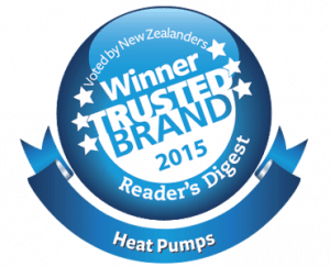 Logo of Winner Trusted Brand 2015 - Heat Pumps